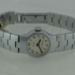 OSCO - 17 Jewels Shockproof - Damenarmbanduhr / Handaufzug / Edelstahl