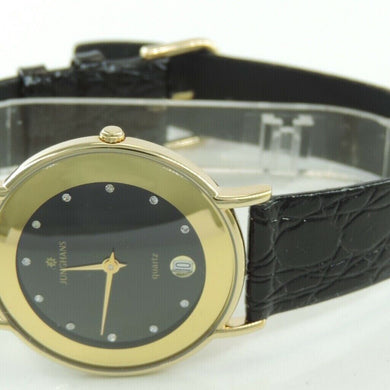 Junghans Herrenuhr mit 11 Simili-Steine Vergoldet Quartz Ref : 41/7952