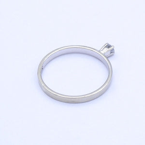 Damenring 585er - 14 Karat Weißgold mit Diamant ca.0.05 ct. 49 15,6 mm Ø