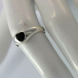 Vintage Damenring Onyx / 925 Silber 52 16,5 mm Ø