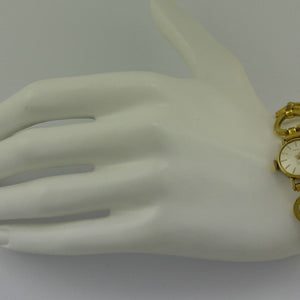 DuBois 1785 17 Rubis - Damenarmbanduhr - vergoldet- ca. 18,5 cm