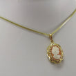 Laden Sie das Bild in den Galerie-Viewer, Vintage Kette mit Anhänger Gemme 333er 8 Karat Gold
