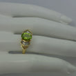 Laden Sie das Bild in den Galerie-Viewer, Vintage Damenring mit Peridot&amp; Diamanten ca,1.0 ct /585er 14 Karat Gelbgold
