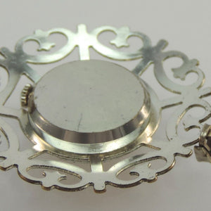 VINTAGE DAMEN HALS KETTENUHR GAMA HANDAUFZUG