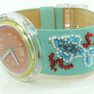 Pop-Swatch Damenuhr "Authentic" PWZ 106 / 1992 Limited Edition / Quarz