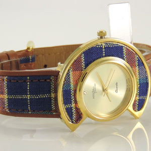 Damenuhr / Quartz / Lederarmband