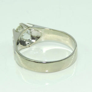 Vintage Damenring 750er 18 Karat Weißgold Diamant ca. 0.75ct. - 62 19,7 mm Ø *