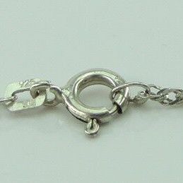 Damen Kette 925er Silber mit Zirkonia Anhänger
