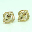 Laden Sie das Bild in den Galerie-Viewer, Ohrringe mit Perlenoptik &amp; Diamanten / 585er - 14 Karat Gelbgold /ca. 0.12 ct.*
