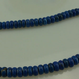 Halskette - Lapis Lazuli / Verschluss 925 Silber / ca. 42 cm