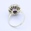 Laden Sie das Bild in den Galerie-Viewer, Vintage Damenring mit Perlen &amp; Amethyst / 585er Gold 14 Karat - 56 17,8 mm Ø
