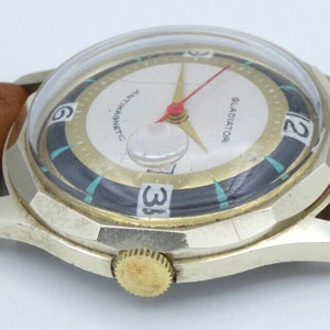 Vintage GLADIATOR Kalendar Mechanismus Herrenuhr Swiss Made Ref.1023415