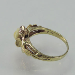 Jagdschmuck-Grandeln, Trachtenring für Damen 333er 8 Karat Gold -50 15,9 mm Ø *