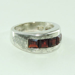 Vintage Damenring 925er Silber mit Turmalin 52 16,5 mm Ø