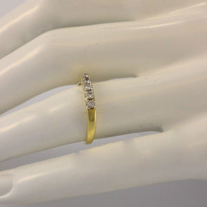Vintage Damenring mit ca. 0.25 ct. Brillanten / 585er 14 K Gold 54 17,2 mm Ø *
