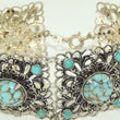 Laden Sie das Bild in den Galerie-Viewer, Vintage Damen Armband/ 800er Silber mit Türkis
