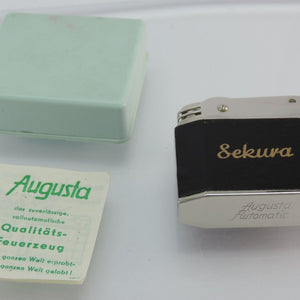 Vintage Augusta Automatic Benzin Feuerzeug - Original Verpackung