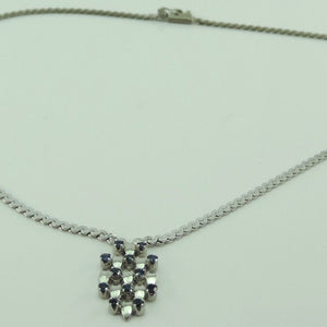 Vintage Damen Collier 835er Silber mit Turmalin