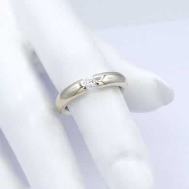 Damenring 585er - 14 Karat Massiv mit Brilliant ca. 0.15 ct. / 52 16,5 mm Ø