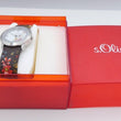 Laden Sie das Bild in den Galerie-Viewer, s´Oliver Damenuhr Lederarmband Ref: SO-2404-LQ
