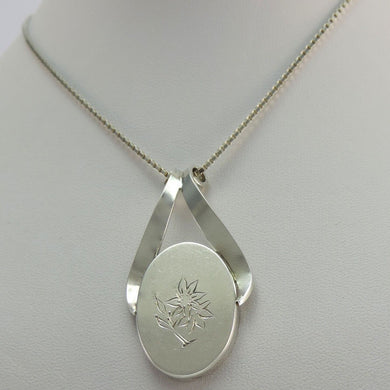 Vintage 835er Silber Kette mit Anhänger