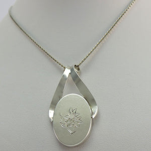 Vintage 835er Silber Kette mit Anhänger
