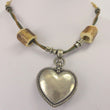Laden Sie das Bild in den Galerie-Viewer, Vintage DamenTrachten-Collier mit Herz versilbert
