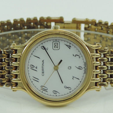 Vintage Cartina Quartz Herren Armbanduhr - vergoldet