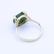 Laden Sie das Bild in den Galerie-Viewer, Vintage Damenring mit Jade / 333er - 8 Karat Gelbgold - 52 16,5 mm Ø

