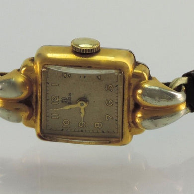 Vintage Damenuhr B Handaufzug Vergoldet