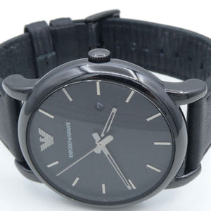 Emporio Armani Uhr Herrenuhr Quarz Datum schwarz AR1732