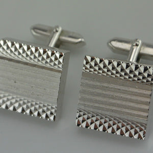 Manschettenknöpfe - Edelstahl / quadratisch - ca. 20 mm
