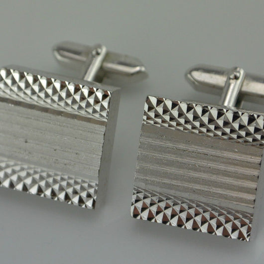 Manschettenknöpfe - Edelstahl / quadratisch - ca. 20 mm