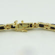 Laden Sie das Bild in den Galerie-Viewer, Damen Armband 925er Silber vergoldet mit Turmalin

