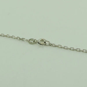 Vintage 925er Silber Damen Halskette & Anhänger mit Zirkonia 925er Silber