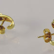 Laden Sie das Bild in den Galerie-Viewer, Vintage Ohrstecker mit Zirkonia 0.25 ct 750er 18 Karat Gelbgold
