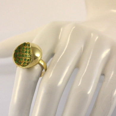 Vintage Damenring mit Smaragd / 585er 14 Karat Gold - 57 18,1 mm Ø *