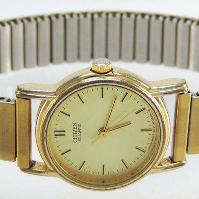 Citizen Quartz Damen Armbanduhr vergoldet