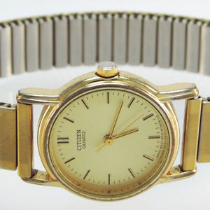Citizen Quartz Damen Armbanduhr vergoldet