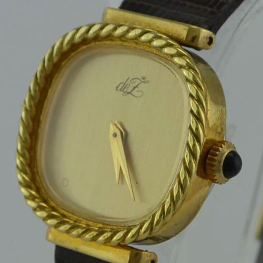 De Z Damenarmband Uhr / Handaufzug Vergoldet
