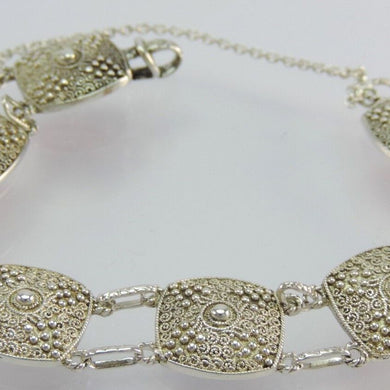 Vintage Elegante Damen Armkette Silber 925er
