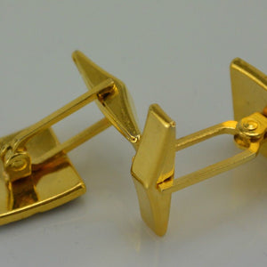 Manschettenknöpfe - vergoldet / - ca. 15,0 x 15,0 mm