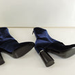 Laden Sie das Bild in den Galerie-Viewer, Vero Cuoio Stiefel Gr. 38,5 Blau Samt Damen Schuhe Boots
