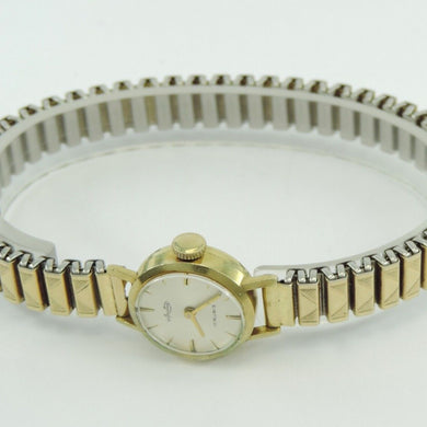 Arctos 17 Rubis Damenuhr / Stahl & 585er Gold 14 Karat / Handaufzug