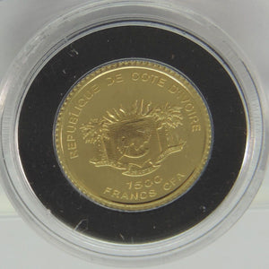 Die Pyramiden von Giseh - 1500 Francs Cfa 2006 PP .917 Gold PP
