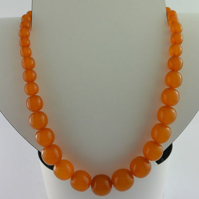 Bernstein Kette - mit Schraubverschluss / 57,0 cm