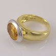 Laden Sie das Bild in den Galerie-Viewer, Vintage Damenring mit Citrin / 585er 14 Karat Gold 49 15,6 mm Ø *
