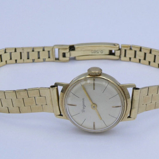 Dugena Uhren Armbanduhr Damen 585 Gold Dugena Damenuhr Gold Grün