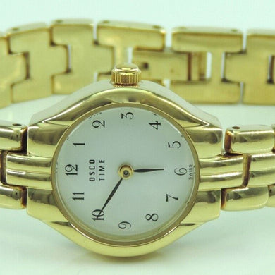 Vintage Osco Time Damenuhr / Quarz / Vergoldet / Swiss