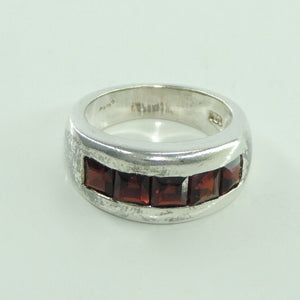 Vintage Damenring 925er Silber mit Turmalin 52 16,5 mm Ø